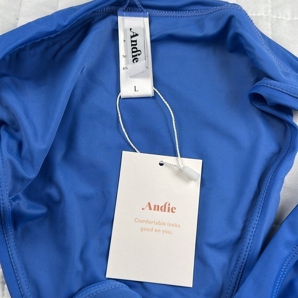 Andie Swim The Caicos Bikini Bottom in Horizon Blue Size Large NWT - Picture 6 of 9